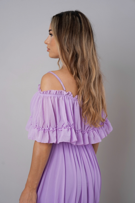 Rochie Voal Lila - Marime Universala [5]