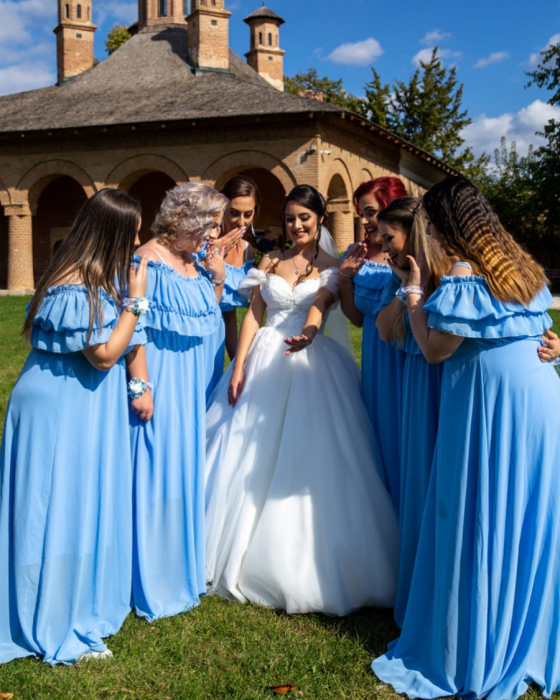 Rochie Voal Lunga Blue - Marime Universala [2]