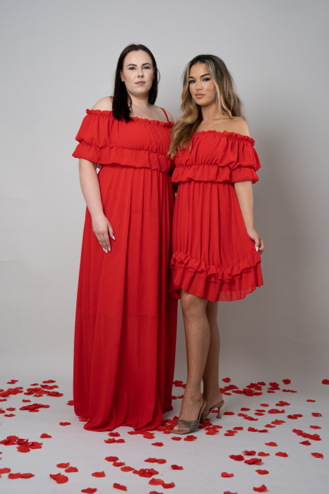 Rochie Voal Lunga Rosie - Marime Universala [4]