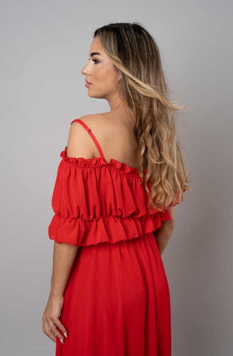 Rochie Voal Lunga Rosie - Marime Universala [2]
