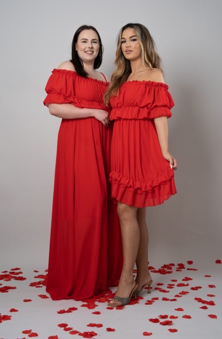 Rochie Voal Lunga Rosie - Marime Universala [7]