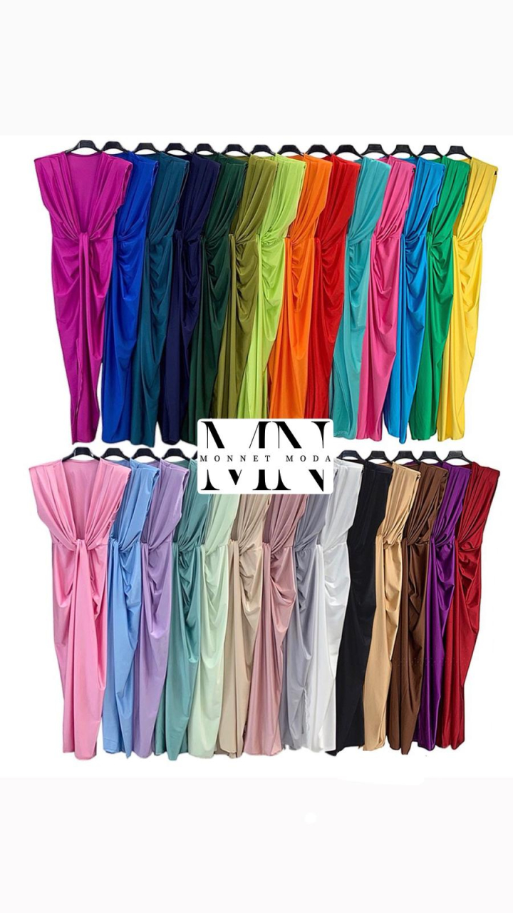 SET Rochie Satinata elastica cu Bratara si Papion Verde Smarald [2]