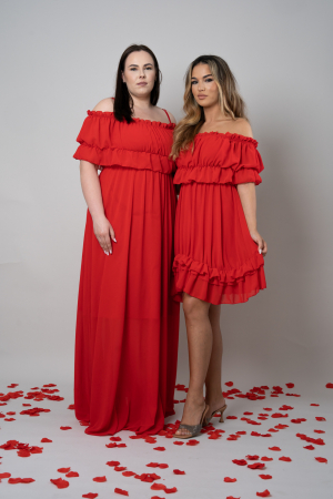 Rochie Voal Lunga Rosie - Marime Universala [3]