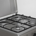Aragaz Heinner HFSC-SME50SL, 50X50 cm, pe gaz, 4 arzatoare, suport email, capac metalic, dispozitiv de siguranta plita si cuptor, usa cuptor cu geam dublu, duze GPL incluse, tava si gratar cromat, cul [2]
