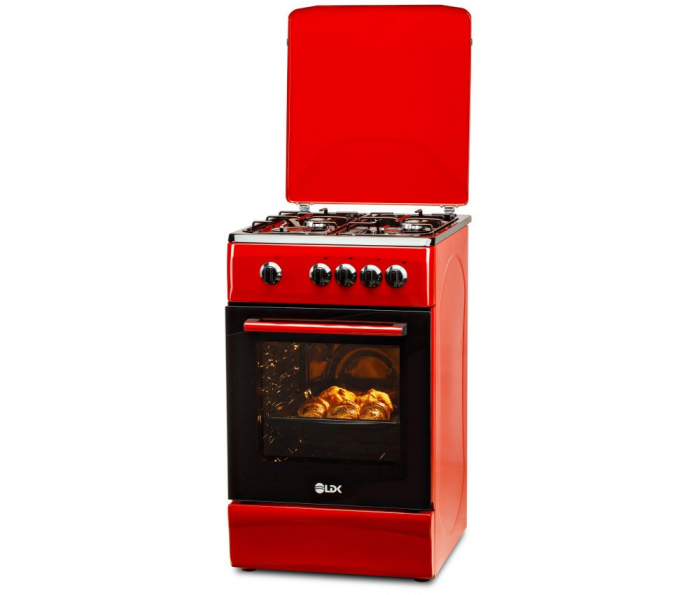 Aragaz LDK 5060 RED FR RMV, 4 Arzatoare, Capac met... [3]