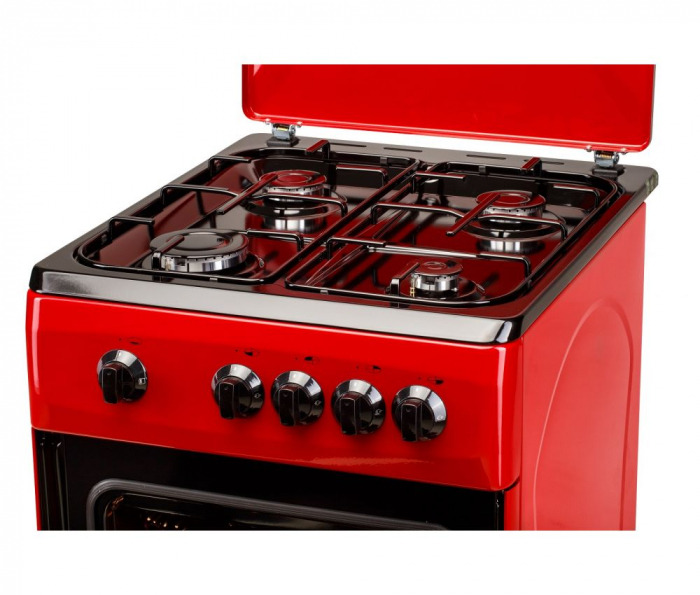 Aragaz LDK 5060 RED FR RMV, 4 Arzatoare, Capac met... [2]
