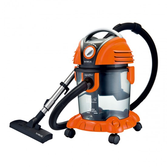 Aspirator cu filtrare prin apa Samus Aquafilter, putere absorbtie 234 W, functie suflare aer, Portocaliu [2]