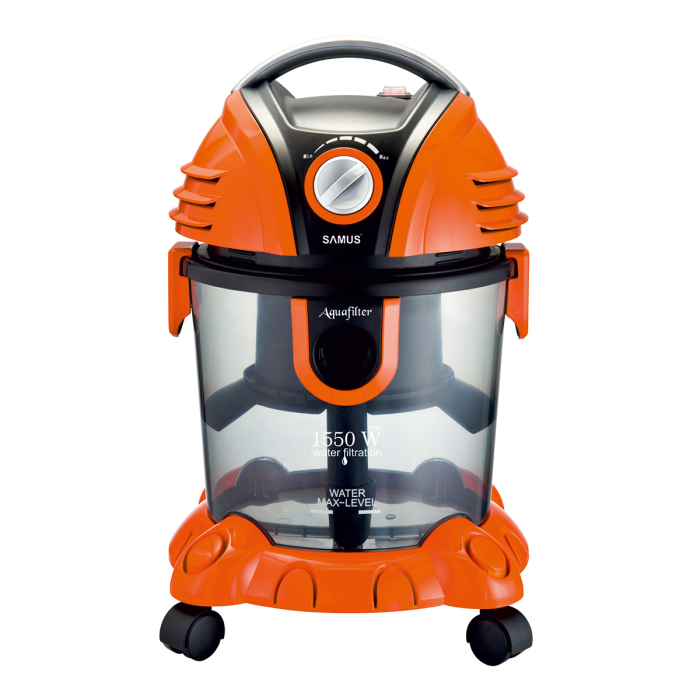 Aspirator cu filtrare prin apa Samus Aquafilter, putere absorbtie 234 W, functie suflare aer, Portocaliu [1]