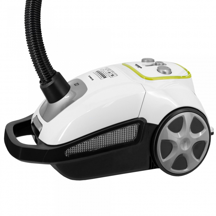 Aspirator cu sac Samus Deluxe Eco Power, 700 W, Eco Type, Putere de absorbtie 205 W, Filtru lavabil HEPA, Sac textil 3 L, Alb [4]