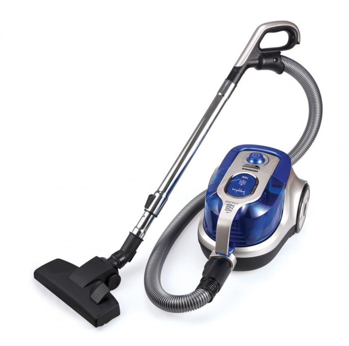 Aspirator fara sac Heinner HVC-V750BL, 750W, recipient praf din plastic 2.2L, filtrare ciclonica, filtru HEPA dublu 13, Blue / Champagne [3]