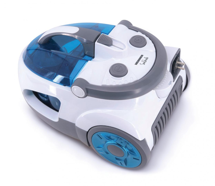 Aspirator fara sac Heinner SeaShade HVC-V800WBL, 800W, putere absorbtie: >170W, 2L, tija telescopica din metal, accesorii 2 in 1, perie canapea, alb/albastru [2]