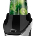 Blender sport Heinner Vitamiser 1000 HSB-T1000SS, 1000W, recipiente Tritan fara BPA 1/0.45L, rasnita inclusa, buton ON/OFF, 18000RPM, lame din inox, 2 capace suplimentare, carcasa din inox, argintiu/n [2]