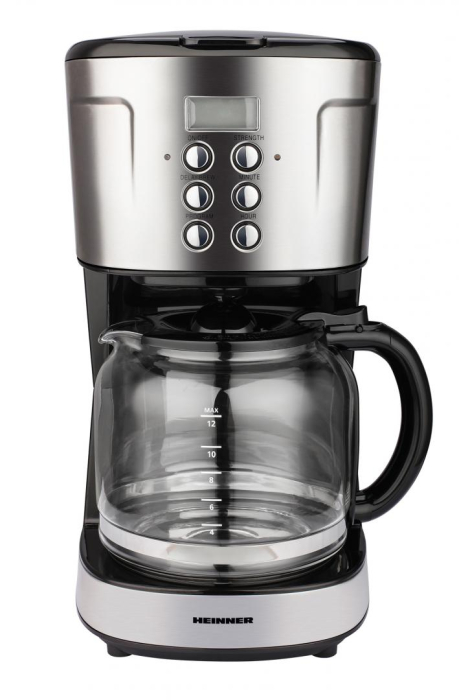 Cafetiera Heinner HCM-D915BKS,digitala, 900 W, 1.5 L, timer, Negru/Inox [2]