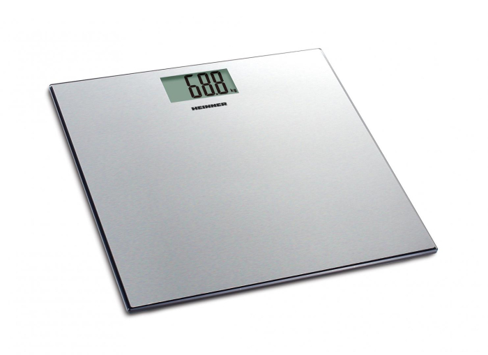 Cantar electronic de persoane Heinner HBS-180SS, 180kg, platforma din inox colorat, 30 x 30 cm, display LCD, baterii 2 x 1.5V AAA, Inox [1]