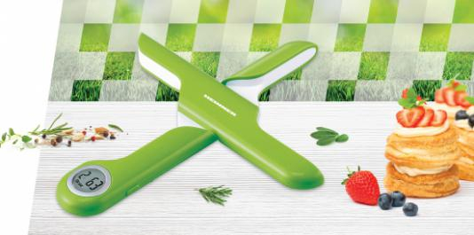 CANTAR DE BUCATARIE PLIABIL HEINNER HKS-FD5GR, 5KG, DISPLAY LCD, GRADARE: 1G, BATERII: 1 X CR2032 (INCLUSA), VERDE [2]