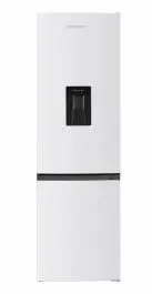 Combina frigorifica Heinner HC-HM260WDE++, 260 L, 180 cm, control electronic cu termostat ajustabil, dozator de apa, lumina LED, 3 rafturi sticla frigider, clasa energetica E, Alb [1]