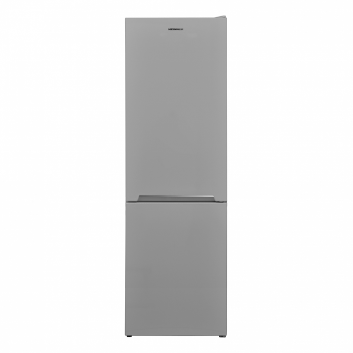Combina frigorifica Heinner HCNF-V291SE++, 294 l, H 186 cm,No Frost Multicooling, Freezer Shield, Iluminare LED, functie ECO, Clasa E, Argintiu [1]