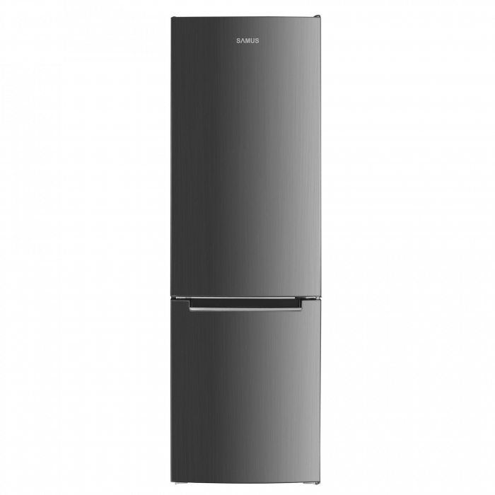 Combina frigorifica Samus SCX344E, 262 l, H 180 cm,Termostat reglabil, 3 sertare la congelator, Clasa energetica E, Inox/Argintiu [2]