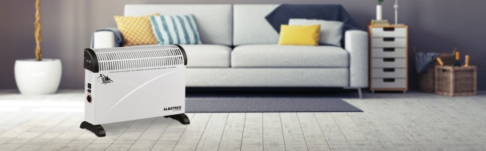Convector electric Albatros CT-20TURBO, 2000W,  3 trepte, Alb [1]