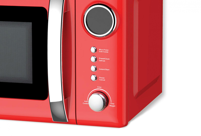 Cuptor cu microunde HEINNER HMW-20GRD, 20 l, 700 W, Digital, Grill, Rosu [2]