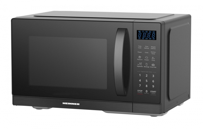 CUPTOR CU MICROUNDE HEINNER HMW-MD25DBK, CAPACITATE 25L, CONTROL DIGITAL, PUTERE CUPTOR 900W, 11 TREPTE DE PUTERE [1]