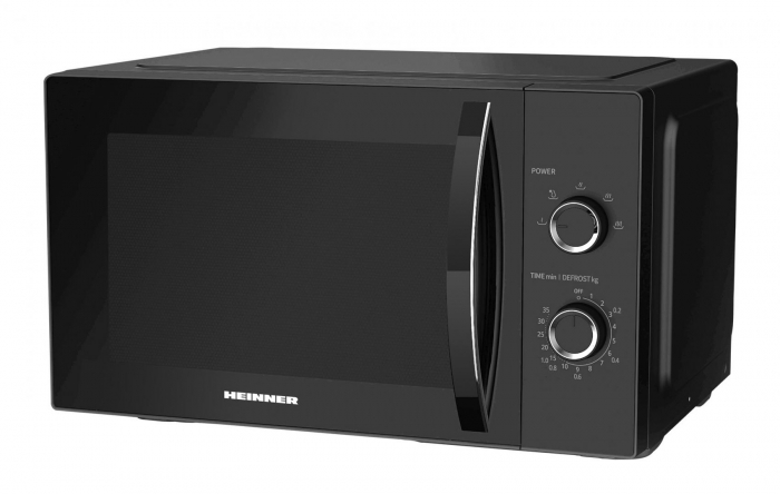 CUPTOR CU MICROUNDE HEINNER HMW-MD25MBK, CAPACITATE 25L, CONTROL MECANIC, PUTERE CUPTOR 800W, 5 TREPTE DE PUTERE [1]