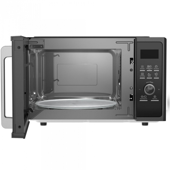 Cuptor cu microunde Samus SMC-23DB2, 23 L, 800 W, 5 Nivele de putere, Digital, 8 Programe de preparare, Dezghetare, Negru [2]