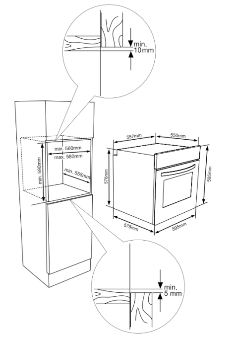 Cuptor incorporabil Heinner HBO-V656GC-BK, Electri... [5]