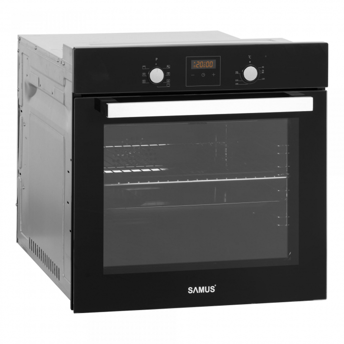 Cuptor Incorporabil Samus SC639CEGV,2200 W,Capacitate 62 litri,6 functii,Curatare catalitica,Grill electric,Timer digital,Ventilatie tangentiala de racire,Temperatura 40-240Â°C,Negru [2]