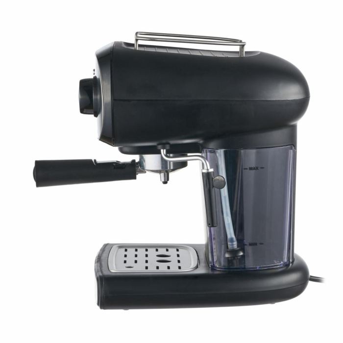 Espressor manual Heinner Black Boquette HEM-1100BKX, 850W, 15bar, rezervor detasabil 1.2L, filtru dublu din inox, Negru/Inox [2]