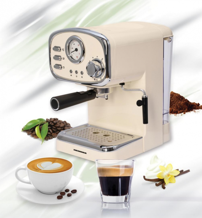 Espressor manual Heinner HEM-1100CR, 1100 W, 15 Ba... [1]