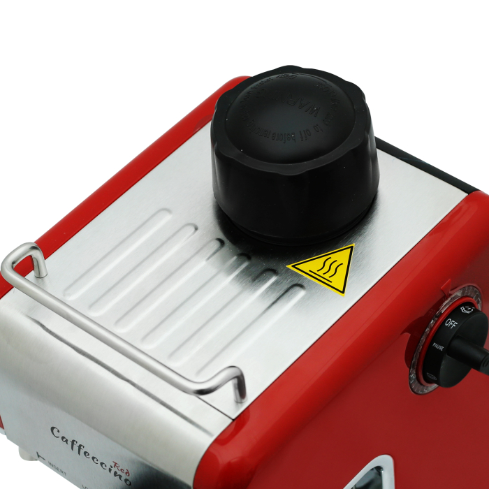 Espressor manual Samus Caffeccino red, putere 800 W, Capacitate 240 ml, Presiune pompa 3.5 bar, Rosu/Inox [2]