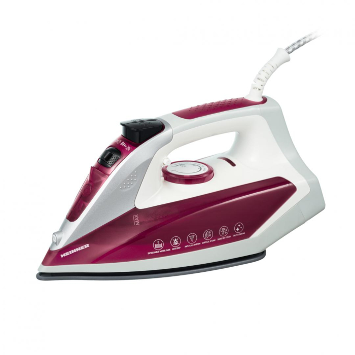 Fier de calcat Heinner VelvetSeam HSI-2200PP, 2000-2400W, rezervor apa detasabil 190ml, talpa cu invelis ceramic, anti-picurare, mov [3]
