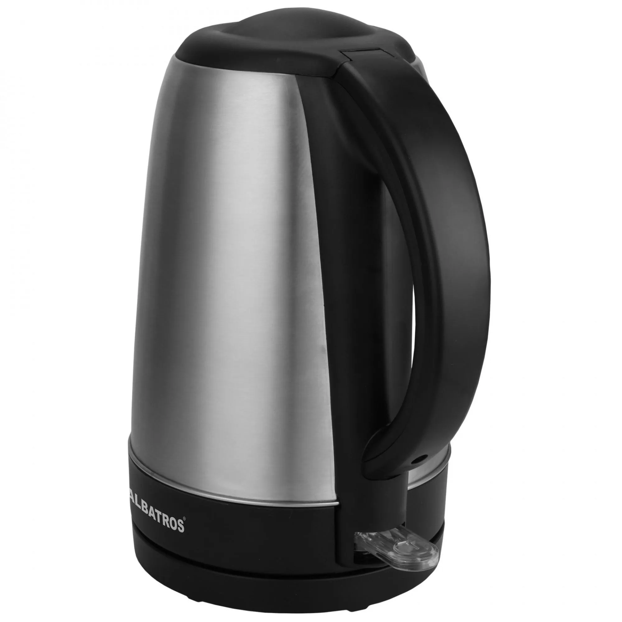 Fierbator Albatros Aquasteel,2200 W,1.7 litri,Utilizare fara fir,Oprire automata la fierbere,Protectie la supraincalzire,Inox/Negru [2]