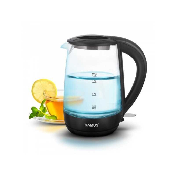 Fierbator Samus AQUABELLE, 2200W, 1.7 l,Elemente de incalzire acoperit din inox,oprire automata [3]