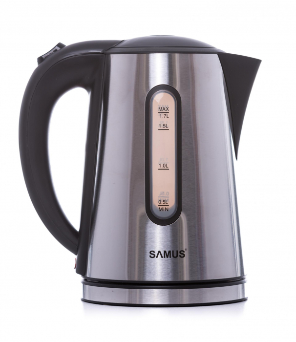Fierbator Samus PRESTIGE, 2200 W,Capacitate 1.7 litri,oprire automata,element de incalzire acoperit inox, Inox [1]