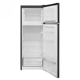 Frigider cu 2 usi Heinner HF-V212BKE++,212L,145 cm,sistem de racire Less Frost, control mecanic cu termostat reglabil, lumina LED, 3 rafturi din sticla, clasa energetica E,Negru [2]