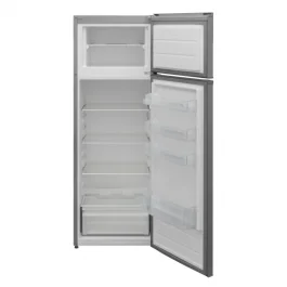 Frigider cu 2 usi Heinner HF-V242SE++, 242L,161 cm, sistem racire Less Frost, control mecanic cu termostat ajustabil, lumina LED, 3 rafturi sticla frigider, clasa energetica E,Inox [2]