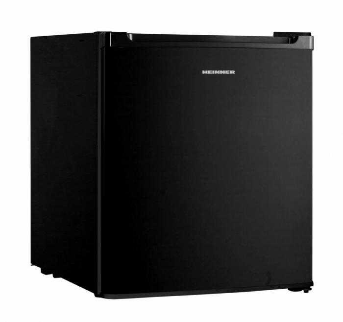 Frigider minibar Heinner, HMB-HM41BKE++, 41L,51 cm,control mecanic cu termostat ajustabil, 1 raft sarma, usa reversibila,clasa energetica E, Negru [1]