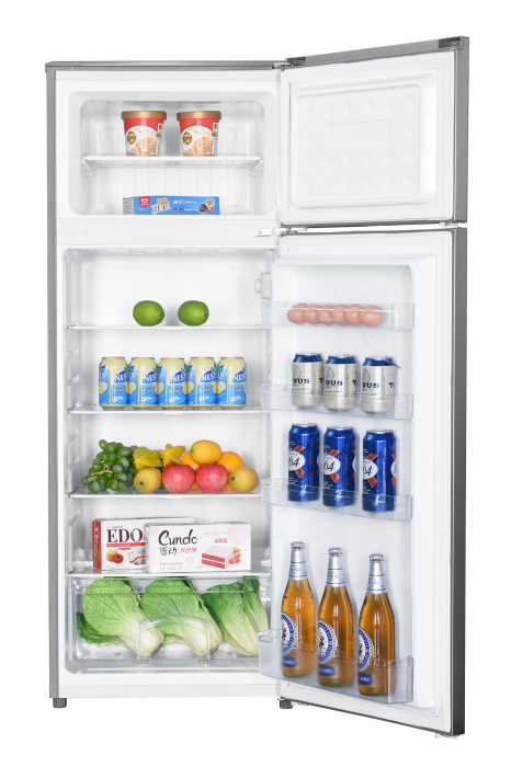 Frigider Samus SX284E,206 l,143 cm,4 rafturi din sticla,4 balcoane pe usa,Sertar pentru legume,Clasa energetica E,Inox [3]