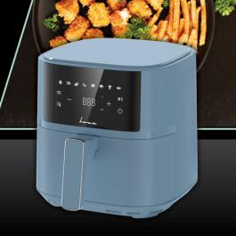 FRITEUZA CU AER CALD FRAM FAF-B6BL17SQ, 1700W, CAPACITATE COS: 5.7L, DISPLAY DIGITAL, CAVITATE METAL, TEMPERATURA: 80-200°C, TIMER: 60MIN, 8 PROGRAME PRESETATE, COS DETASABIL, AUTO-OPRIRE, BLEU [1]