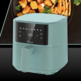 FRITEUZA CU AER CALD FRAM FAF-B6GR17SQ, 1700W, CAPACITATE COS: 5.7L, DISPLAY DIGITAL, CAVITATE METAL, TEMPERATURA: 80-200°C, TIMER: 60MIN, 8 PROGRAME PRESETATE, COS DETASABIL, AUTO-OPRIRE, VERDE [1]