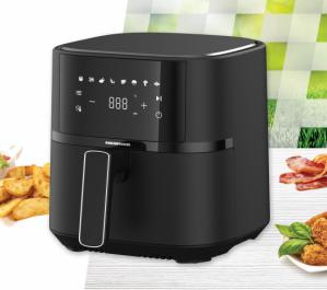 FRITEUZA CU AER CALD HEINNER HAF-B4BK1500, 1500W, CAPACITATE COS: 4L, DISPLAY DIGITAL, CAVITATE METAL, TEMPERATURA: 80-200°C, TIMER: 60 MIN, 8 PROGRAME PRESETATE, COS DETASABIL, AUTO-OPRIRE, CARCASA F [2]