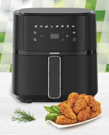 FRITEUZA CU AER CALD HEINNER HAF-B4BK1500, 1500W, CAPACITATE COS: 4L, DISPLAY DIGITAL, CAVITATE METAL, TEMPERATURA: 80-200°C, TIMER: 60 MIN, 8 PROGRAME PRESETATE, COS DETASABIL, AUTO-OPRIRE, CARCASA F [1]