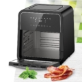 Friteuza Heinner Masterfry HAF-B12BK2000, cu aer cald ,2000w, functie cuptor, capacitate: 12l, display digital cu control touch, timer 60 min, deshidratare 24h, temperatura 30-200 grade, 8 programe pr [1]