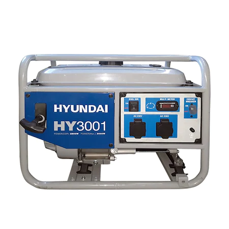 Generator de curent Hyundai HY3001,monofazic 2,8 kW,Gri-Albastru [1]
