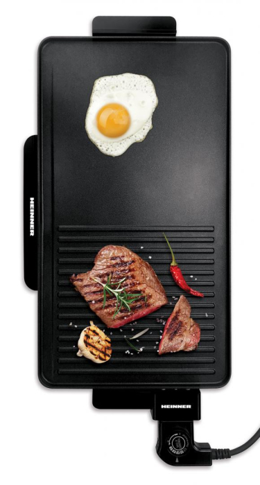 Gratar electric Heinner HEG-F2000GT, 2000 W, placa... [3]