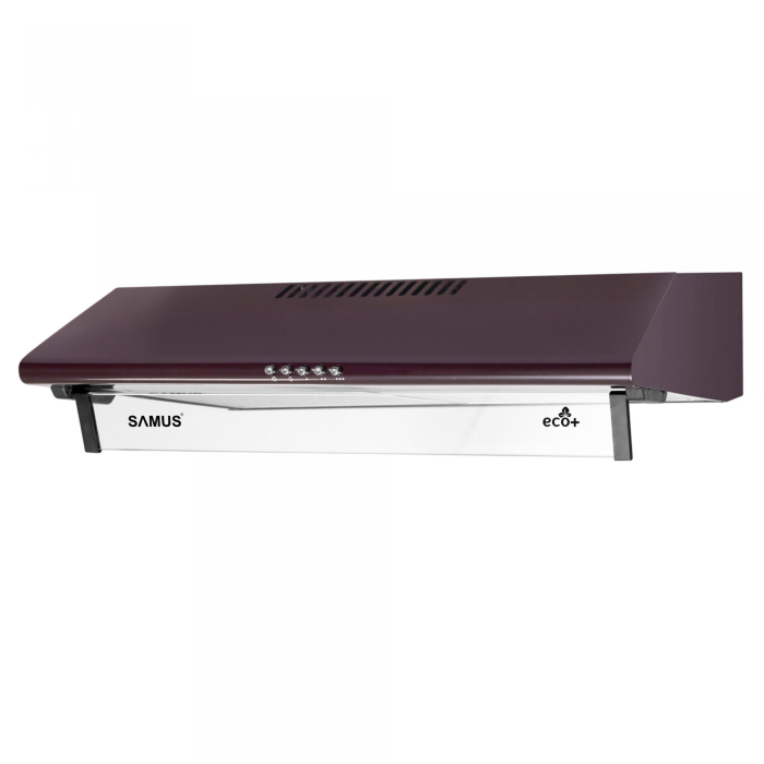 Hota Samus SM62M ECO, 60 cm, 2 motoare, 263 mc/h putere absorbtie 268,7-380,8 mÂł/h, 3 trepte de absorbtie,Filtru metalic dublu caseta, tehnologie Eco+, clasa E, Maro [1]
