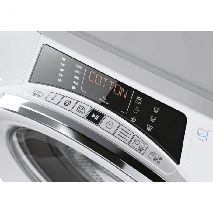 Masina de spalat rufe Candy Rapidâ€™O RO14116DWMCT/1-S, 11 kg, 1400 rpm, Motor Speed Drive Inverter, Wi-Fi/hOn app, Steam, Quick&Clean Technology, Clasa A,Alb [1]