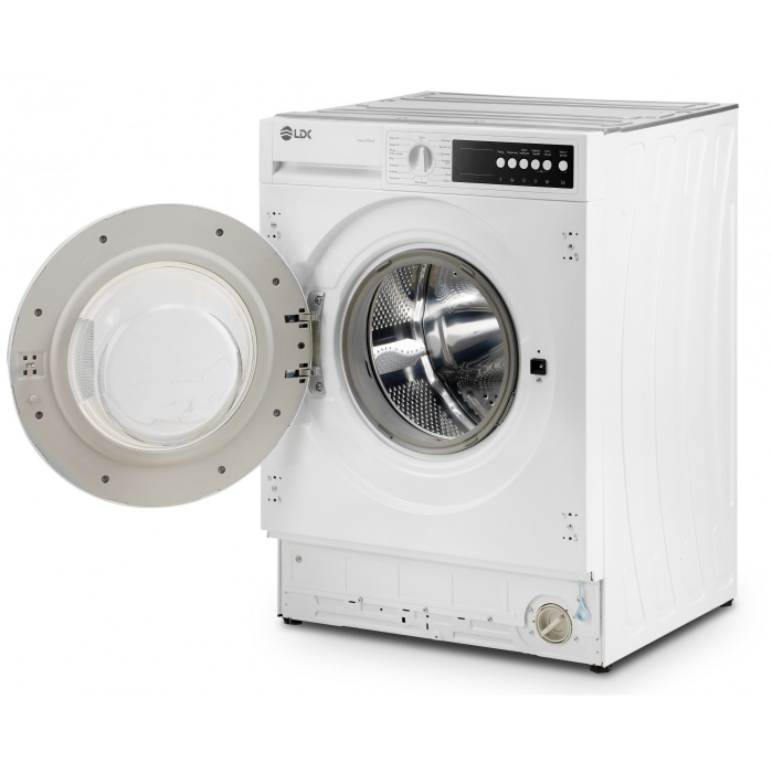 Masina de spalat rufe incorporabila LDK Higeea 812DD BI, 8 Kg, 1200 rpm, 15 programe, Anti-Alergic, Amanare pornire, Spalare rapida, Display LED, Clasa D,Alb [1]